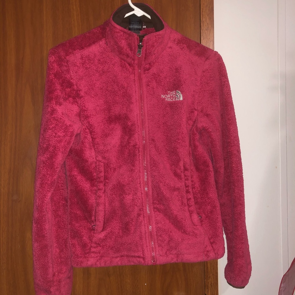Pink north face jacket